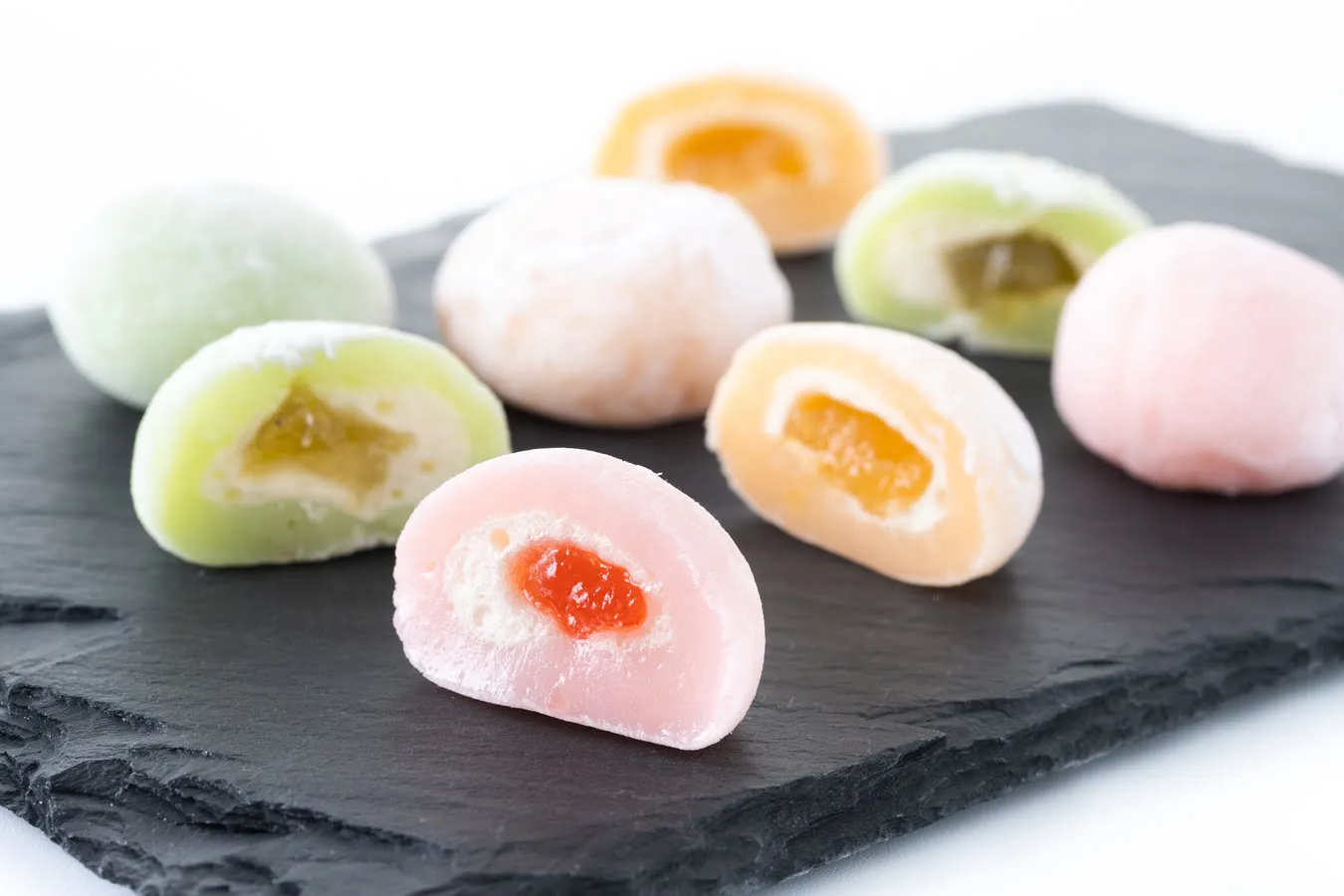 Variations de goûts des mochi japonais.
