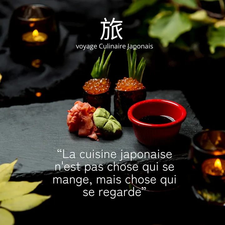 La lumière, les textures, les couleurs, les motifs et les matières... tout concourt au plaisir des yeux dans la cuisine japonaise !