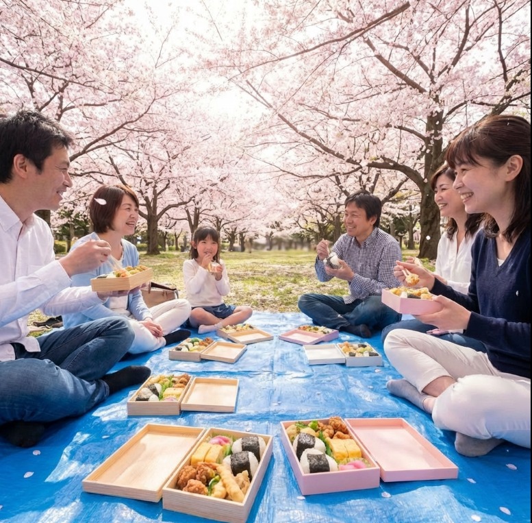 La convivialité du bento japonais. Au printemps aussi, on partage !