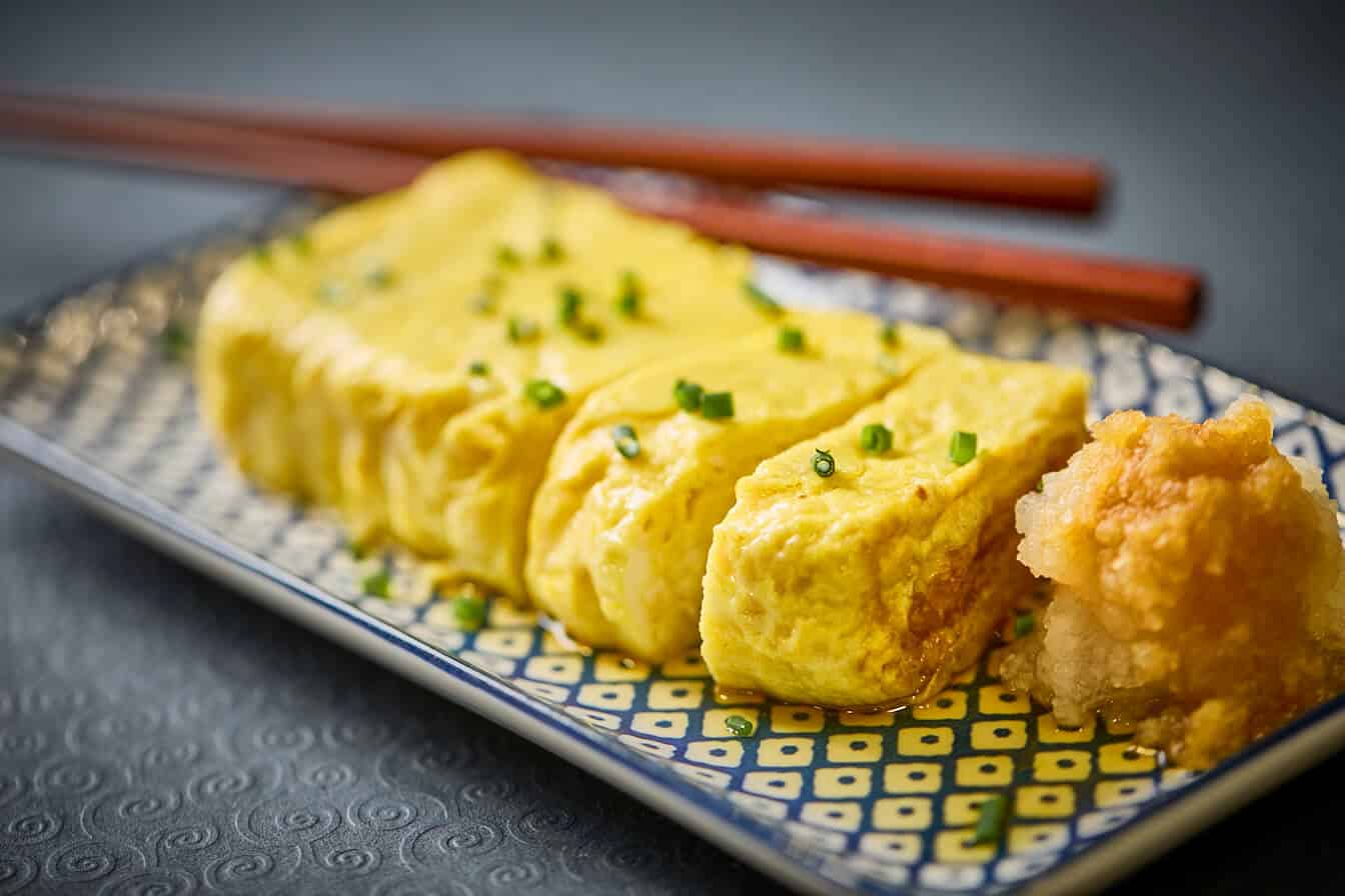 Tamagoyaki, omelette japonaise roulée sucrée-salée - présentation